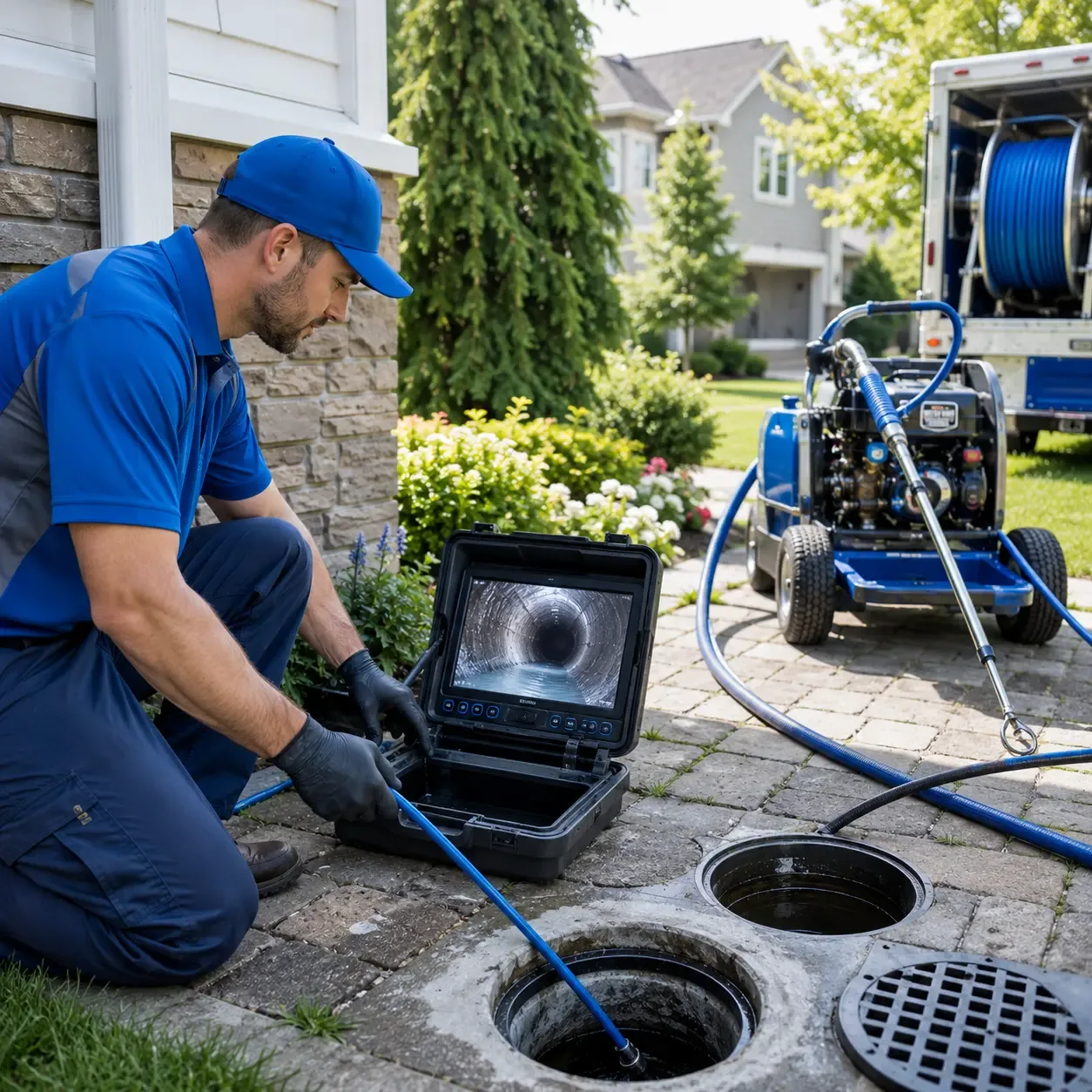 Outdoor drain cleaning professionals serving Carmel, ME
