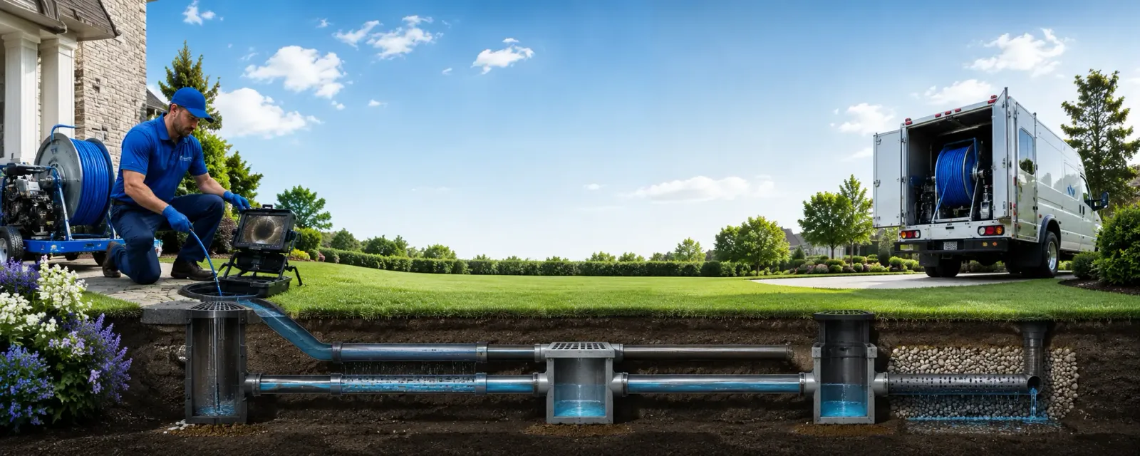 Outdoor drain cleaning information for Carmel, ME
